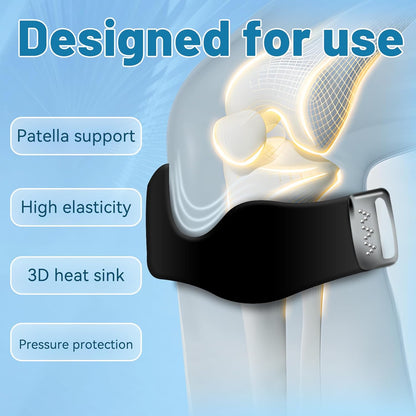 2PCS Silicone Patellar Tendon Support Strap, Adjustable Non-Slipping Patella Knee Brace with 3D Airbag, Multipurpose Patella Band for Ball Sports, Aerobics, and Jogging, Sport Accessories